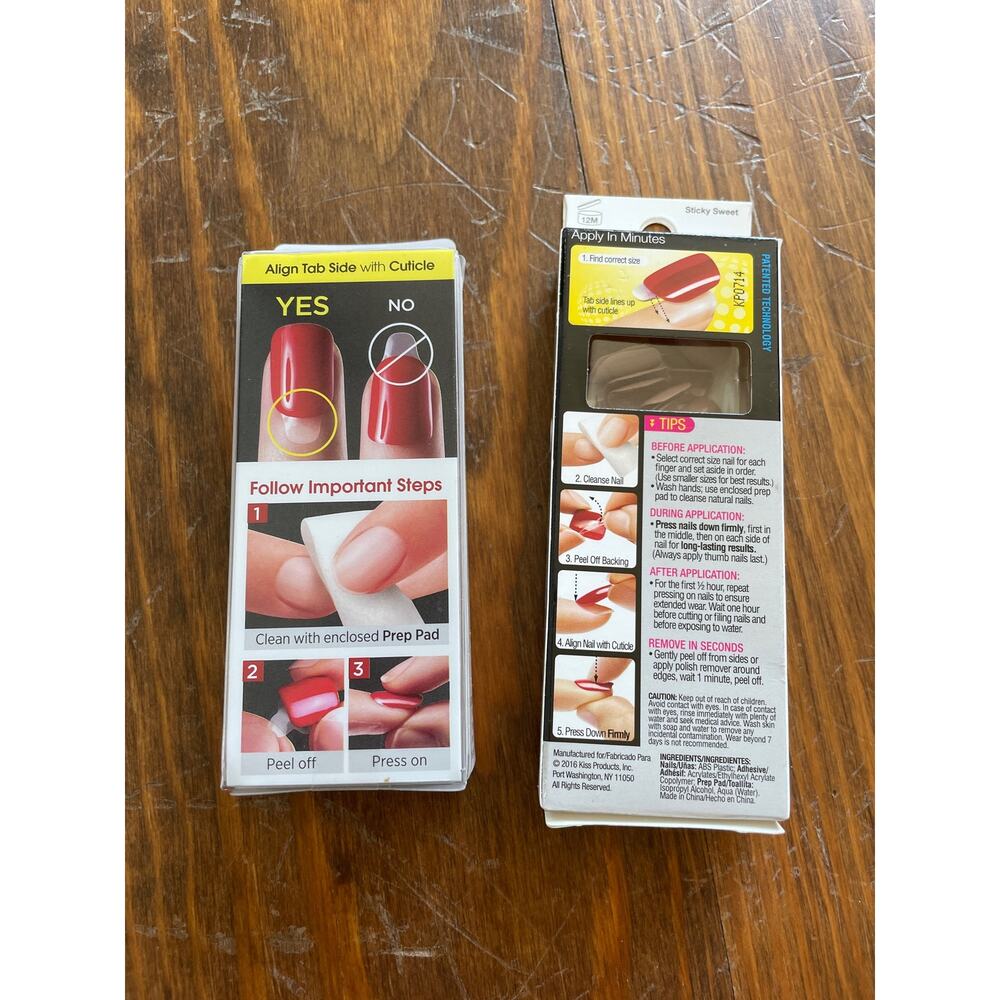 KISS Impress Press-On Nails Bundle 5 Sets+2 Nail Glues NEW Sticky Sweet Show Off - Picture 3 of 13